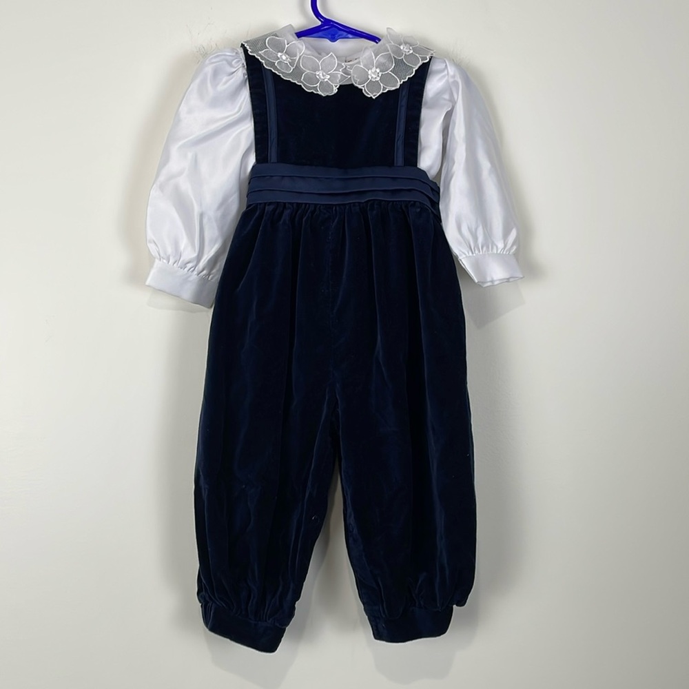 Elegant Navy Blue Kids Matching Set